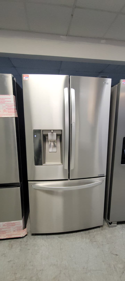 LG French Door Fridge – Stainless, Ice/Water, Bottom Freezer