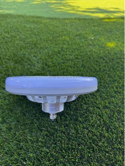 White Round LED Garage Light Bulb Screw-in