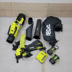Leaf blower vacuum mulcher sopladora aspiradora RYOBI 40v HP