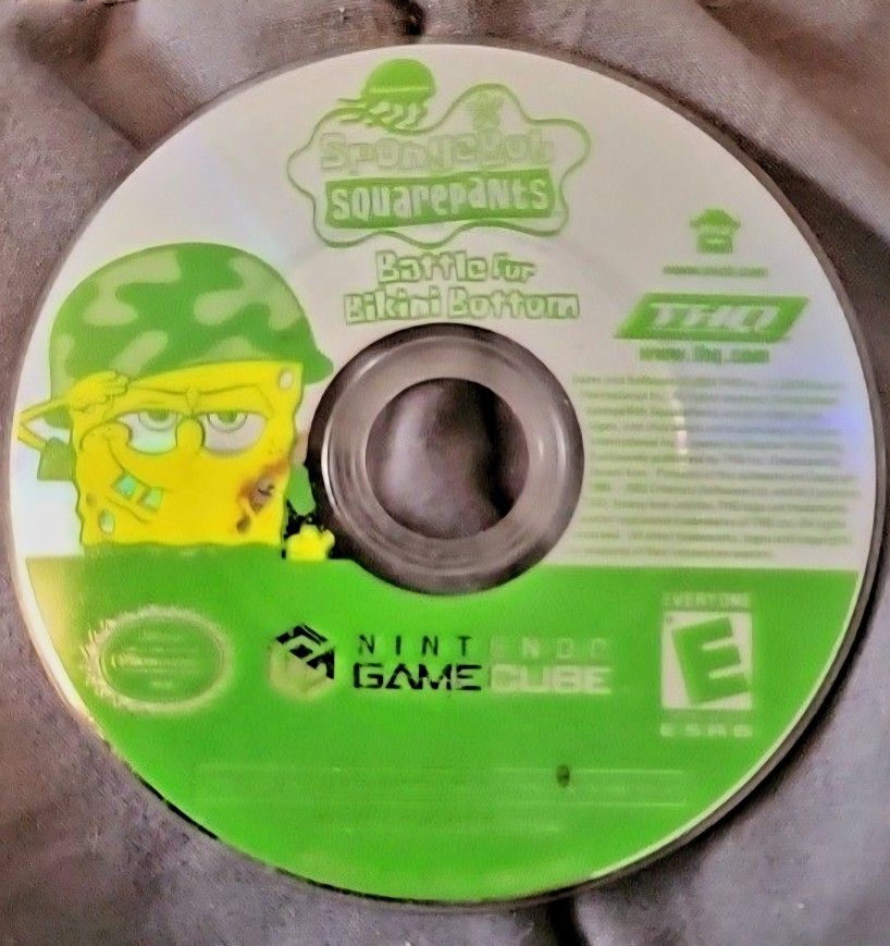 GameCube Sponge Bob Square Pants Battle For Bikini Bottom 