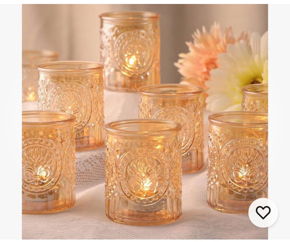 36pcs Gold Votive Candle Holders - Tea Light Candle Holder for Wedding