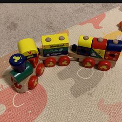  Real Wood Disney train toy