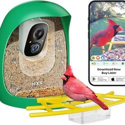 Brand New Bird Feeder with Camera | AI Recognition, Solar-Charged Video Bird Feeder Camera, Auto-Capture Video & Bird Arrival Alerts | Ideal Gift for 