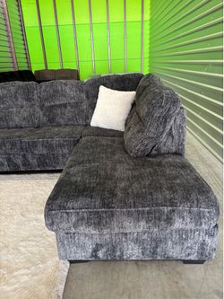 Grey sectional sofa couch