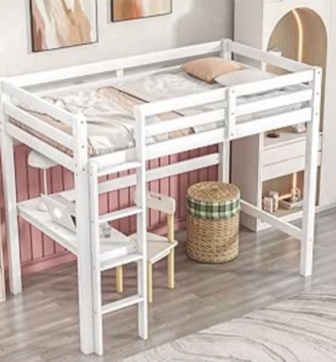 Kid’s Loft Bed With Built In desk