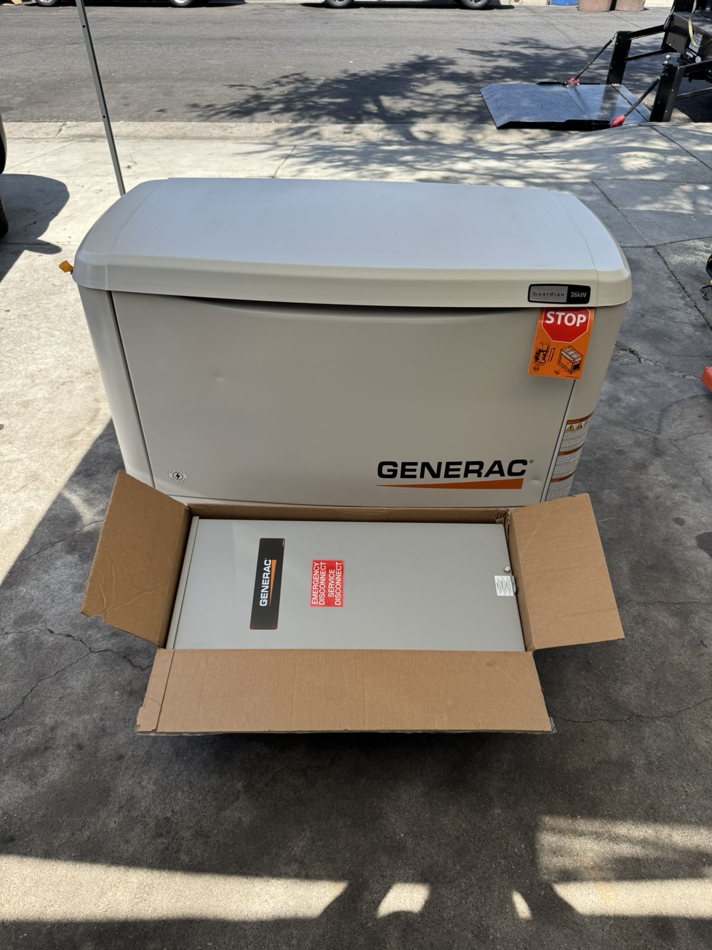 Generac 26,000 Watt - Dual Fuel Air- Cooled Whole House Home Standby Generator, Smart Home Monitoring & 200-AMP Transfer Switch