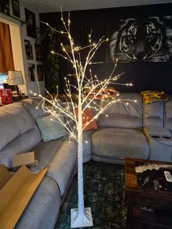 Light up birch tree