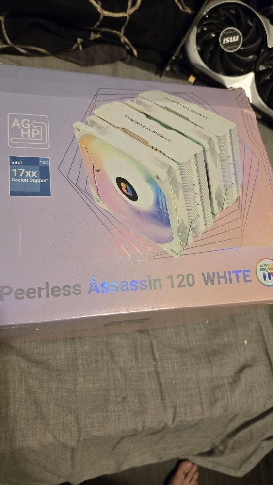 Peerless Assasin 120 White Amd Intel Cpu Cooler Fan Heatsink Am4 