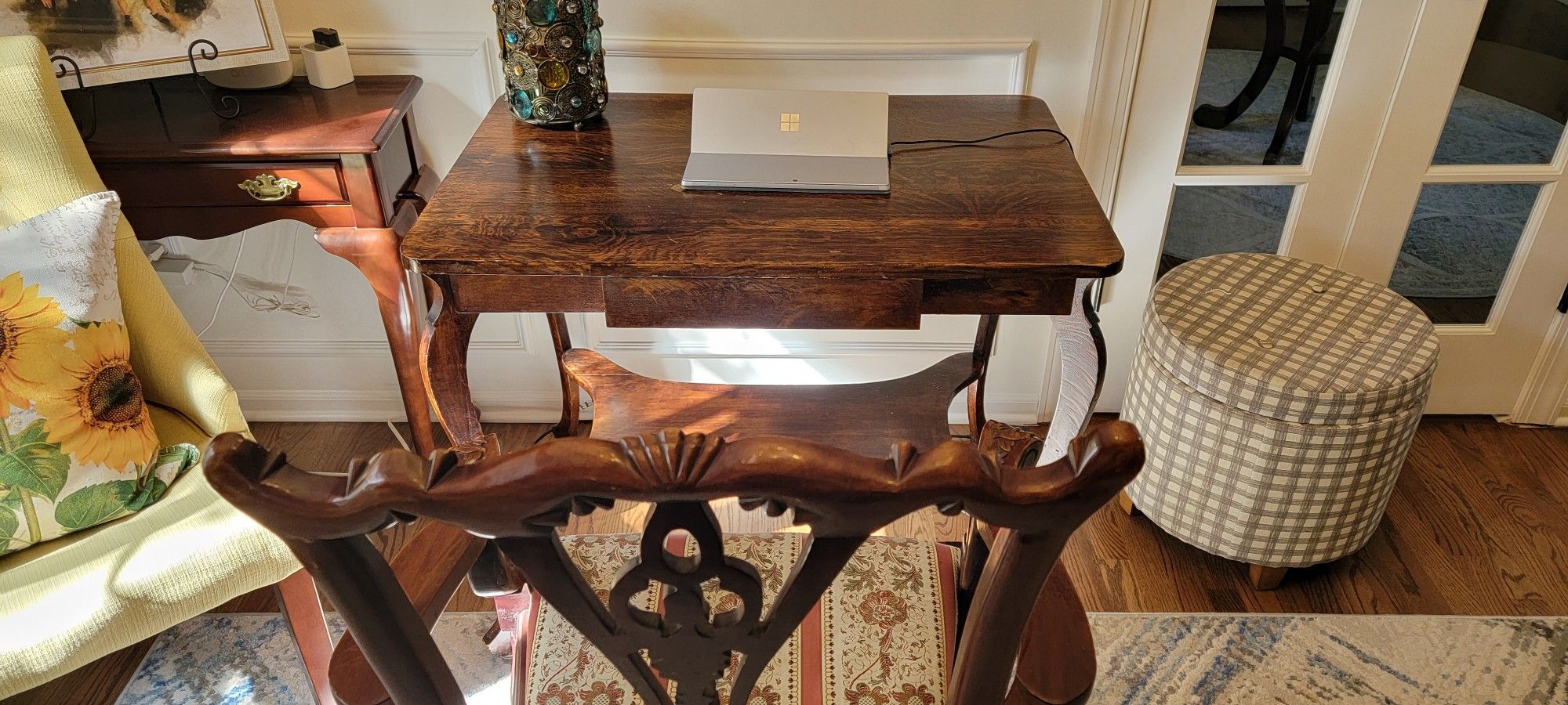 Antique Desk/console Table And Chair
