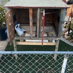 Hutch Cage For Rabbits Or Chickens 