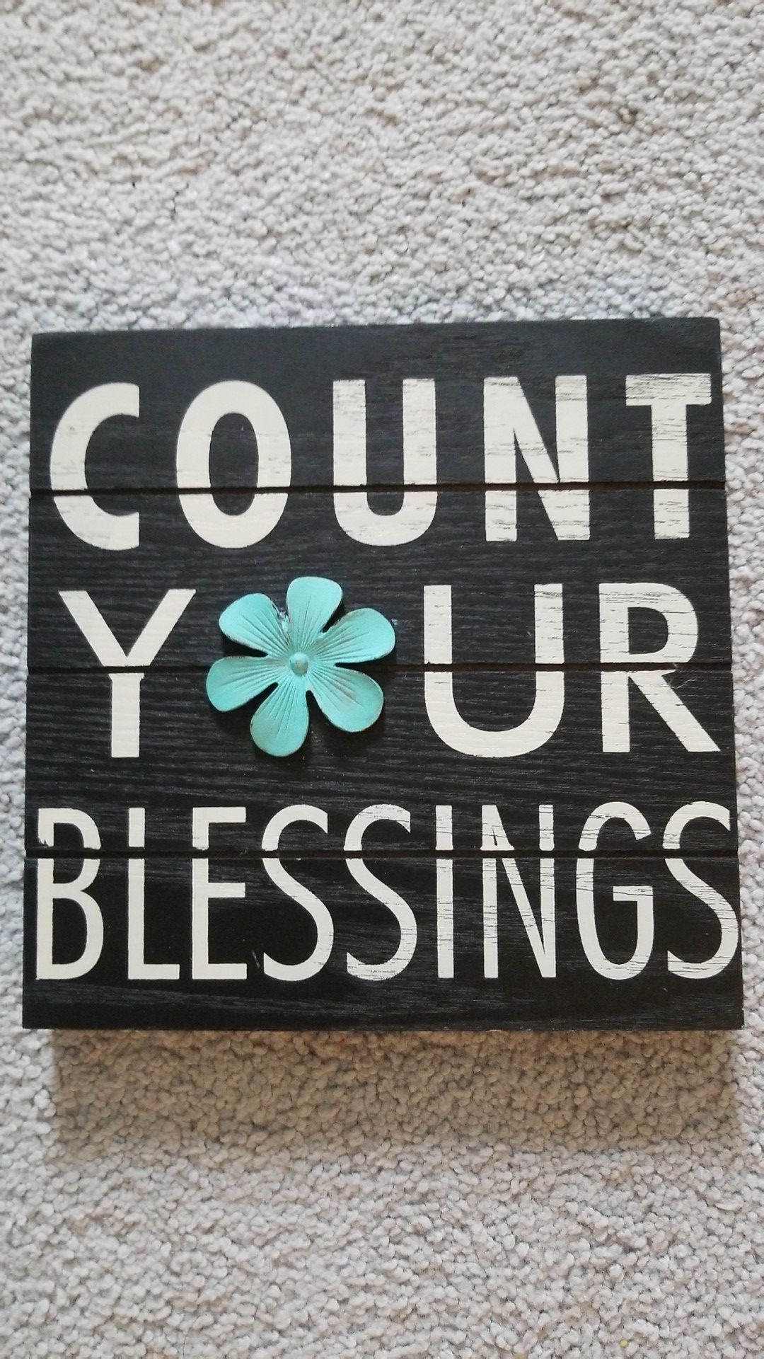 Count Your Blessings- Wall Art $3.00 FIRM