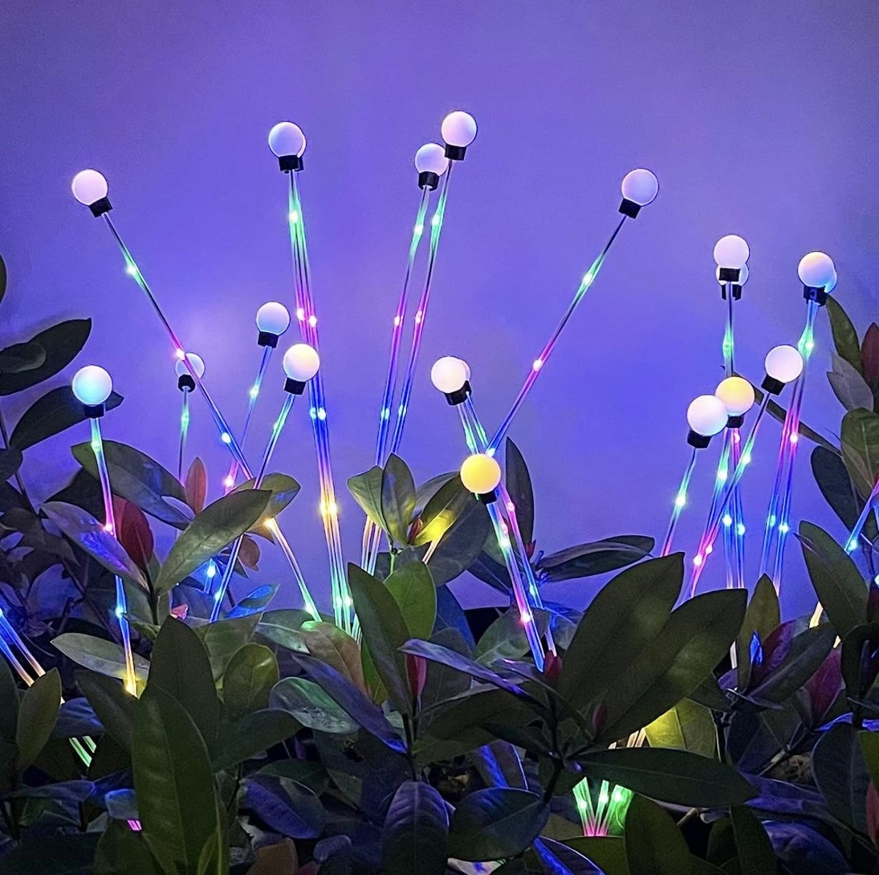 Anthter Firefly Lights Solar Outdoor, Solar Garden Lights, 2023 Upgrade Garden Decor, String LED Bulbs, Waterproof Swaying Light Outdoor Decoration, S