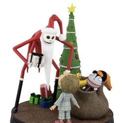 Disney Nightmare Before Christmas Santa Jack Skellington Figurine Statue 