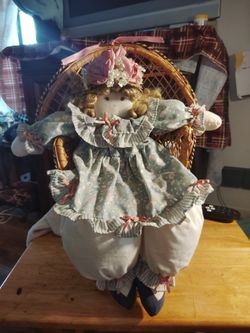 Block Doll In Chair