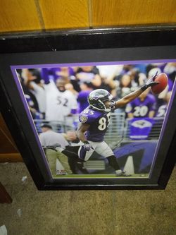 Signed derrick mason 16x20