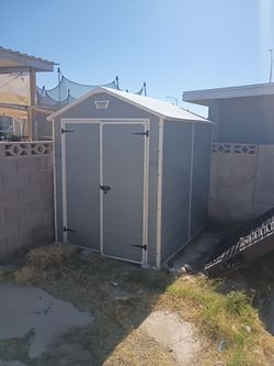 Shed 8by6 hard plastic
