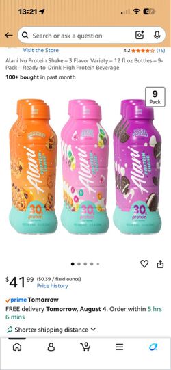 Alani Nu Protein Shake 9-Pack 3 Flavors