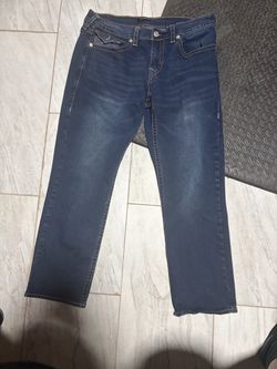 True Religion Dark Wash Straight Leg Jeans