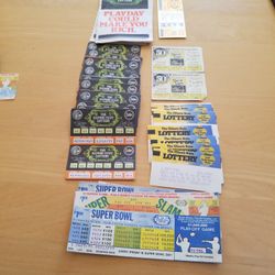 Vintage Lottery Tickets 