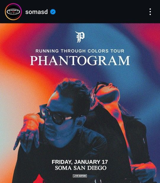 Phantogram Ticket @ somaSD