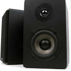 Micca MB42X Advanced Bookshelf Speakers for Home Theater Surround Sound, Stereo, and Passive Near Field Monitor, 2-Way (Black, Pair)