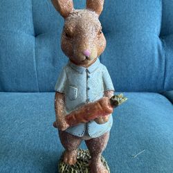 Glitter Bunny Rabbit Figurine