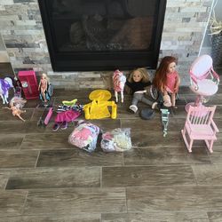 Our Generation Dolls And Barbie Lot