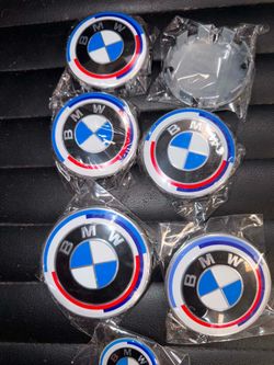 BMW bundle deal hub caps and emblems