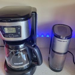 Coffee maker  and coffee grinder