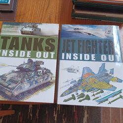 Coffee Table Books TANKS INSIDE OUT / JET FIGHTERS INSIDE OUT