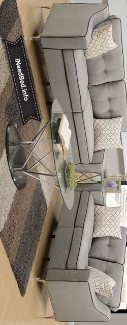 2 Piece Light Grey Living Room Set $699.99 Free delivery