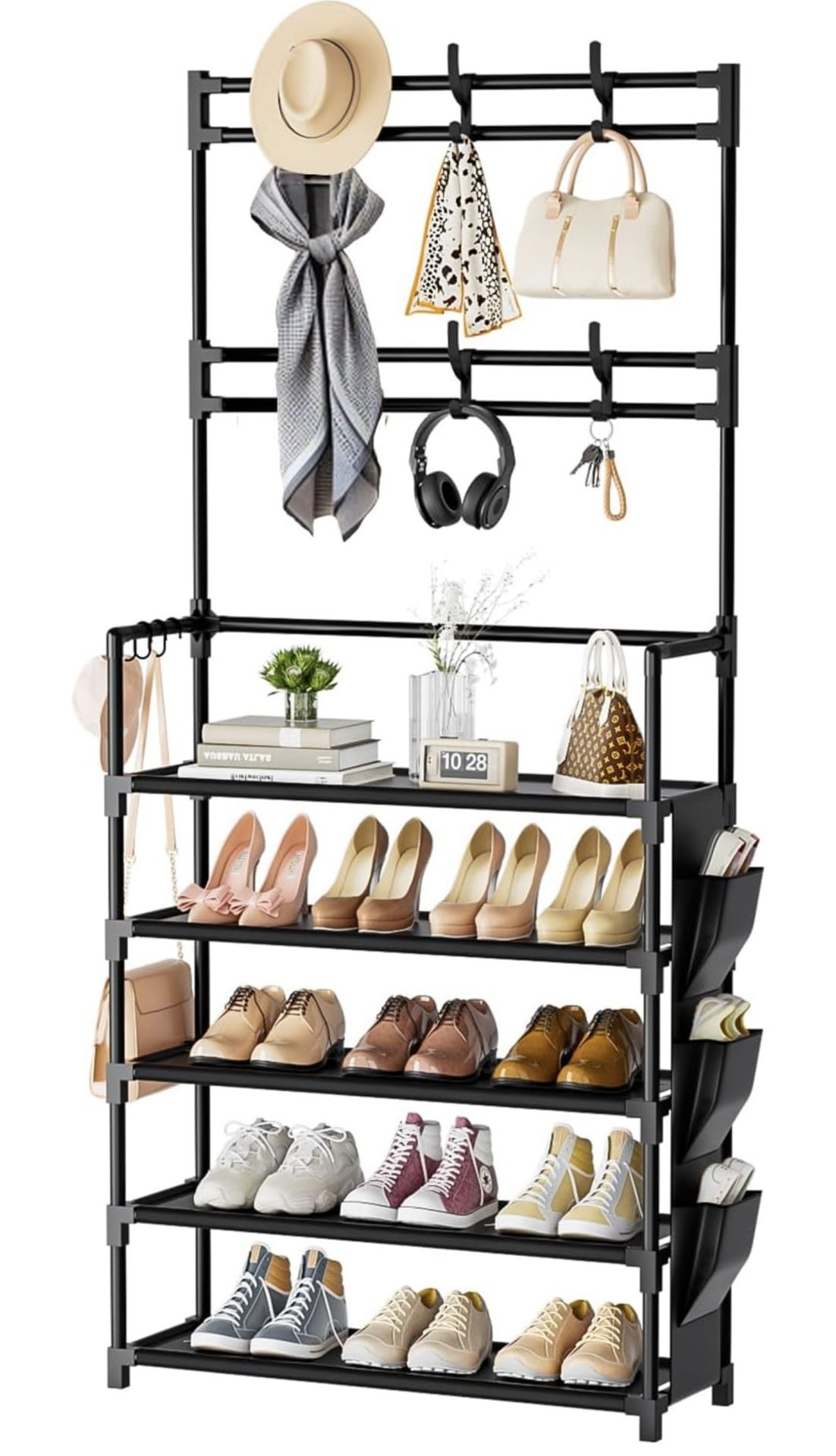 5 Tier Shoe Organizer Storage 15-20 Pairs Shoes Rack