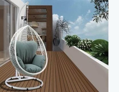 Brand New White Patio swing chair