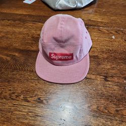 Supreme 5-panel Hat, Pink/Faded Red, OS