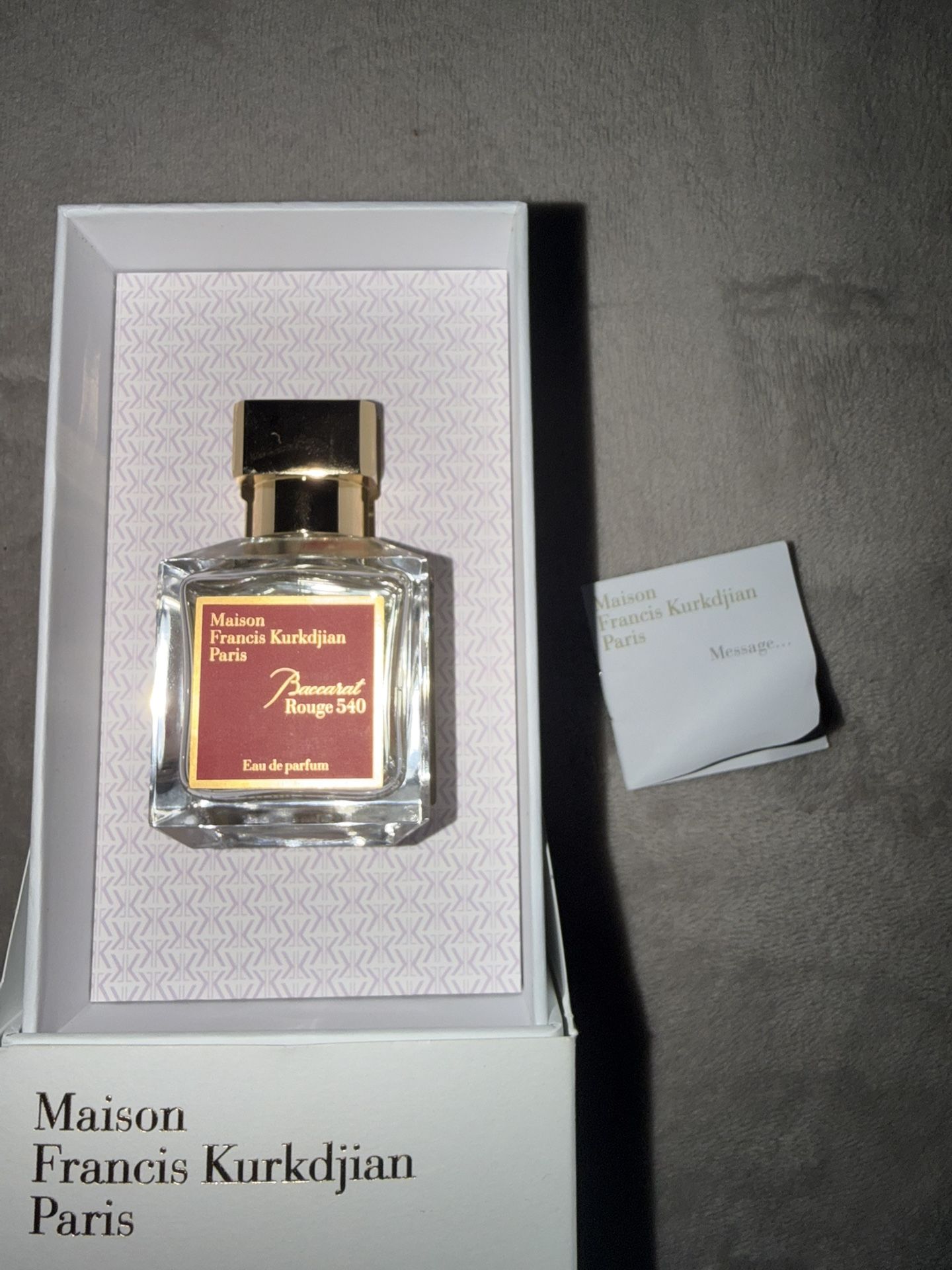 eau de parfum baccarat rouge 540 