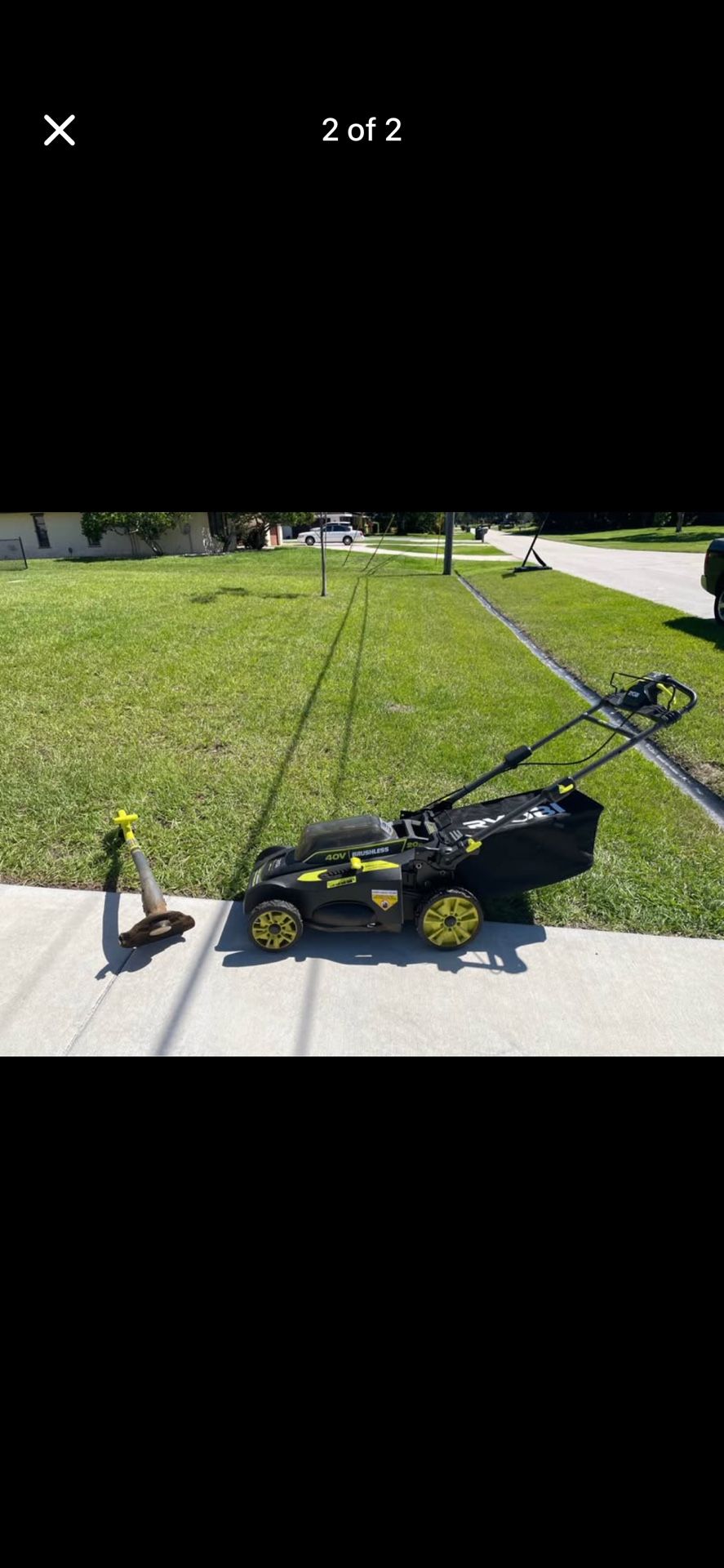 Mower and Weed Whacker