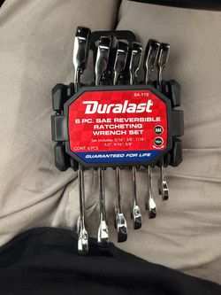 Duralast 6-Piece SAE Reversible Ratcheting Wrench Set