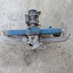 Vintage Carter Carb. & Intake, Exhaust Manifolds