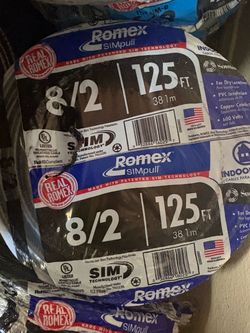 New Romex wire 8/2