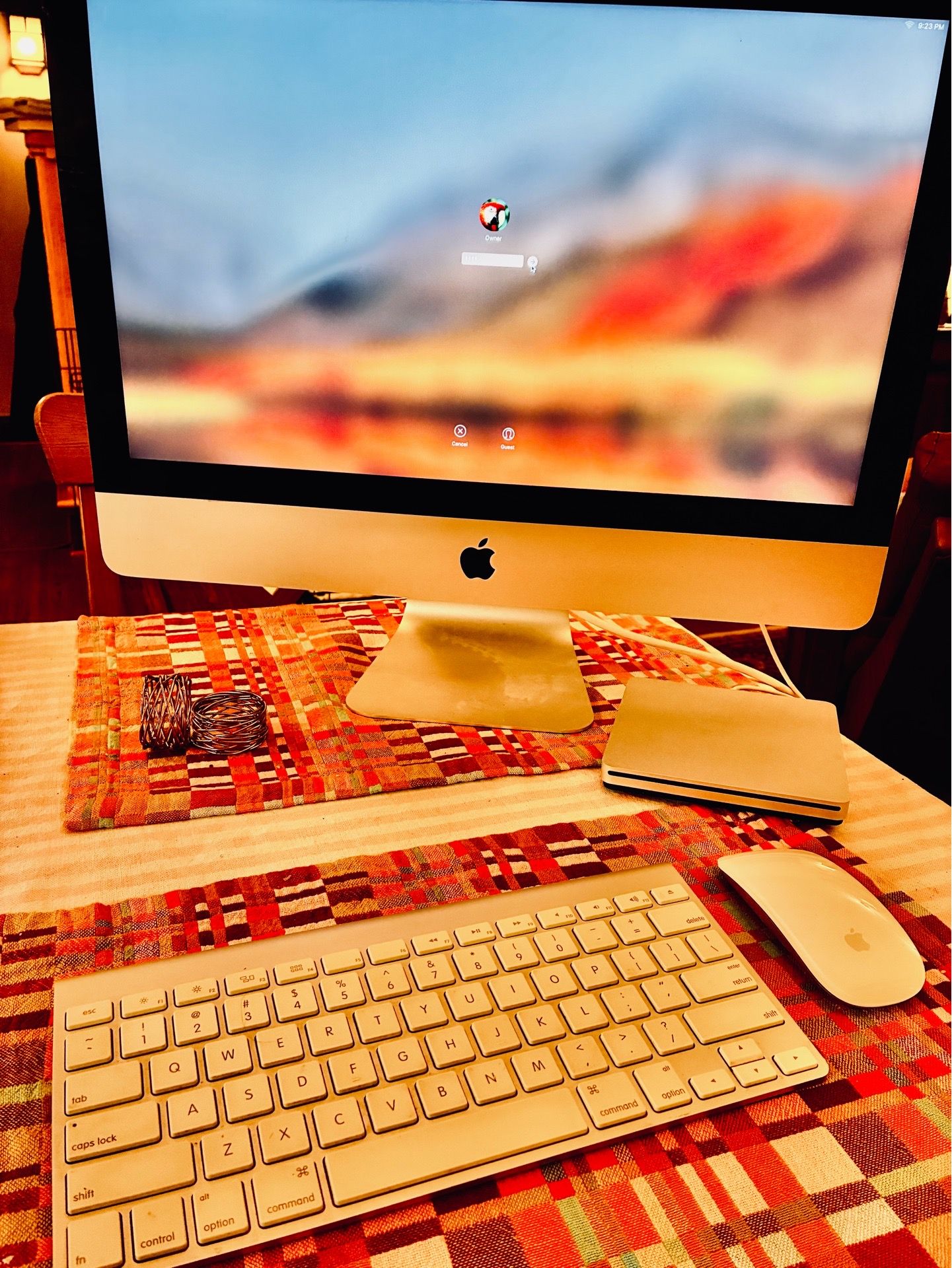 Apple iMac with Keyboard, Mouse, and CD drive
