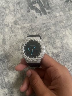 Iced out gshock bandnew