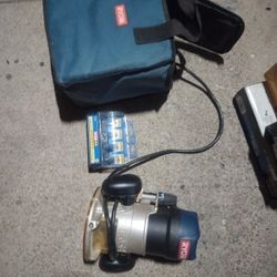 RYOBI Router +Bit Kit & Case $50