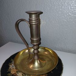 Brass Chamber Stick Candle Stick Holder