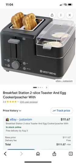 Toaster/egg cooker poacher