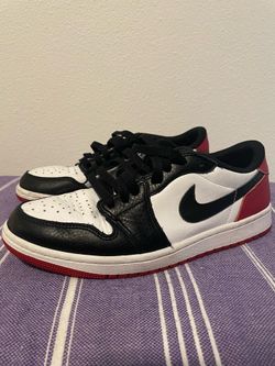 Jordan 1 Low Black Toe, size 8.5