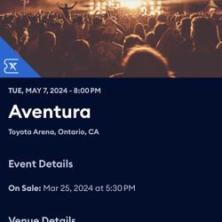 Aventura Concert Tickets Toyota Arena 