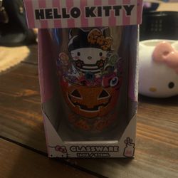 Hello Kitty Halloween Glass Cup