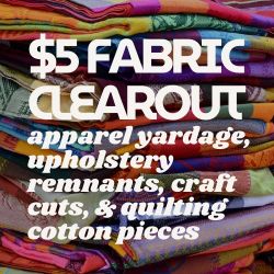 Upholstery And Craft Fabric Clearout 