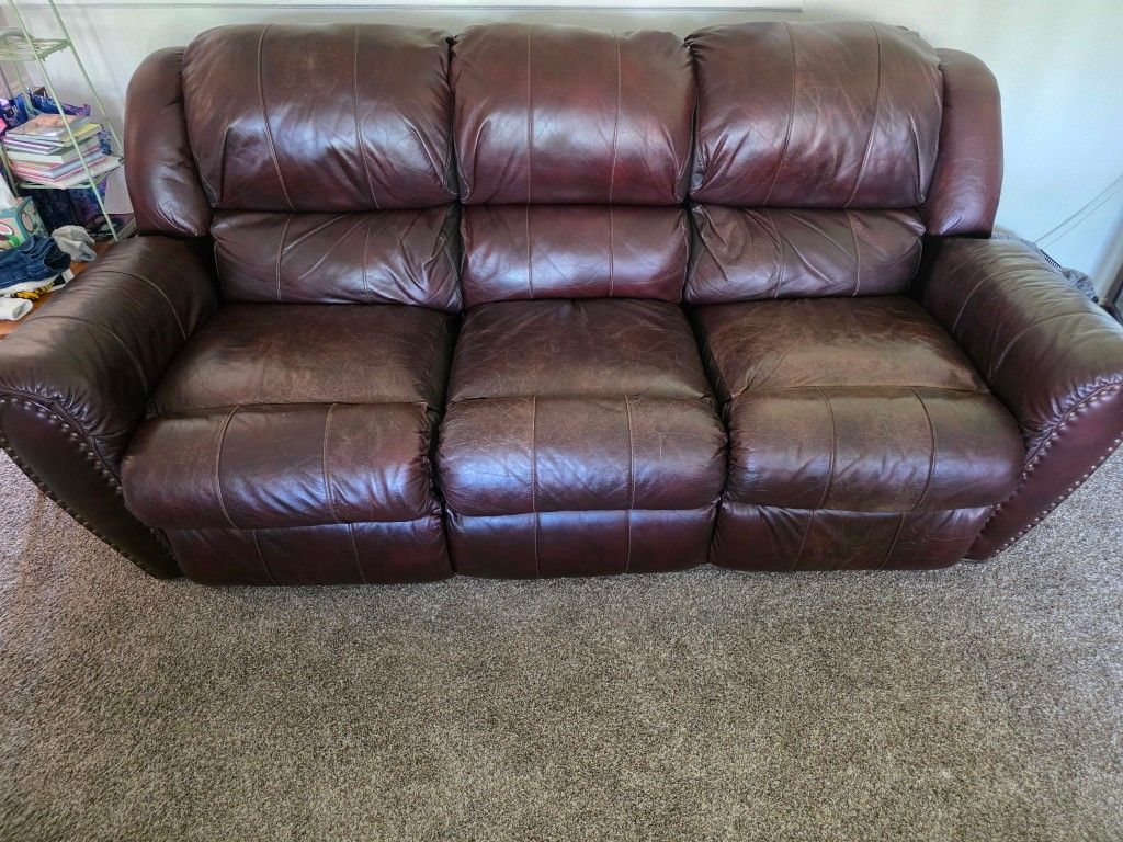 Leather Couch & Love Seat
