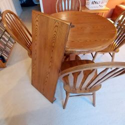 4Used Oak Dining Set